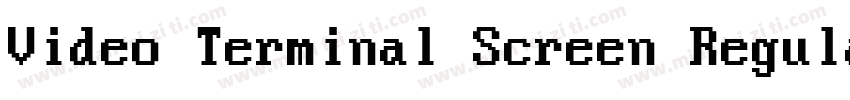 Video Terminal Screen Regular Unkno字体转换